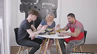 mom and son secret sex while dad work at home