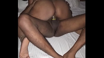 beautiful mom and son having fun on bed extraerotic