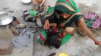 indian aunty breastfeeding to old man