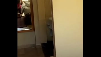 chick fucks a dude while his girlfriend is in the shower