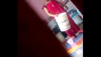 indian mother dress change recorded by son porn