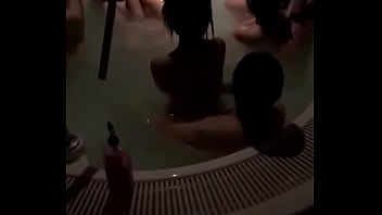 nude girls in pool